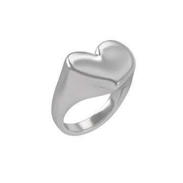 Anello cuore personalizzabile in argento 925