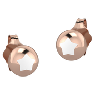Pink Earrings With Star Silver 925