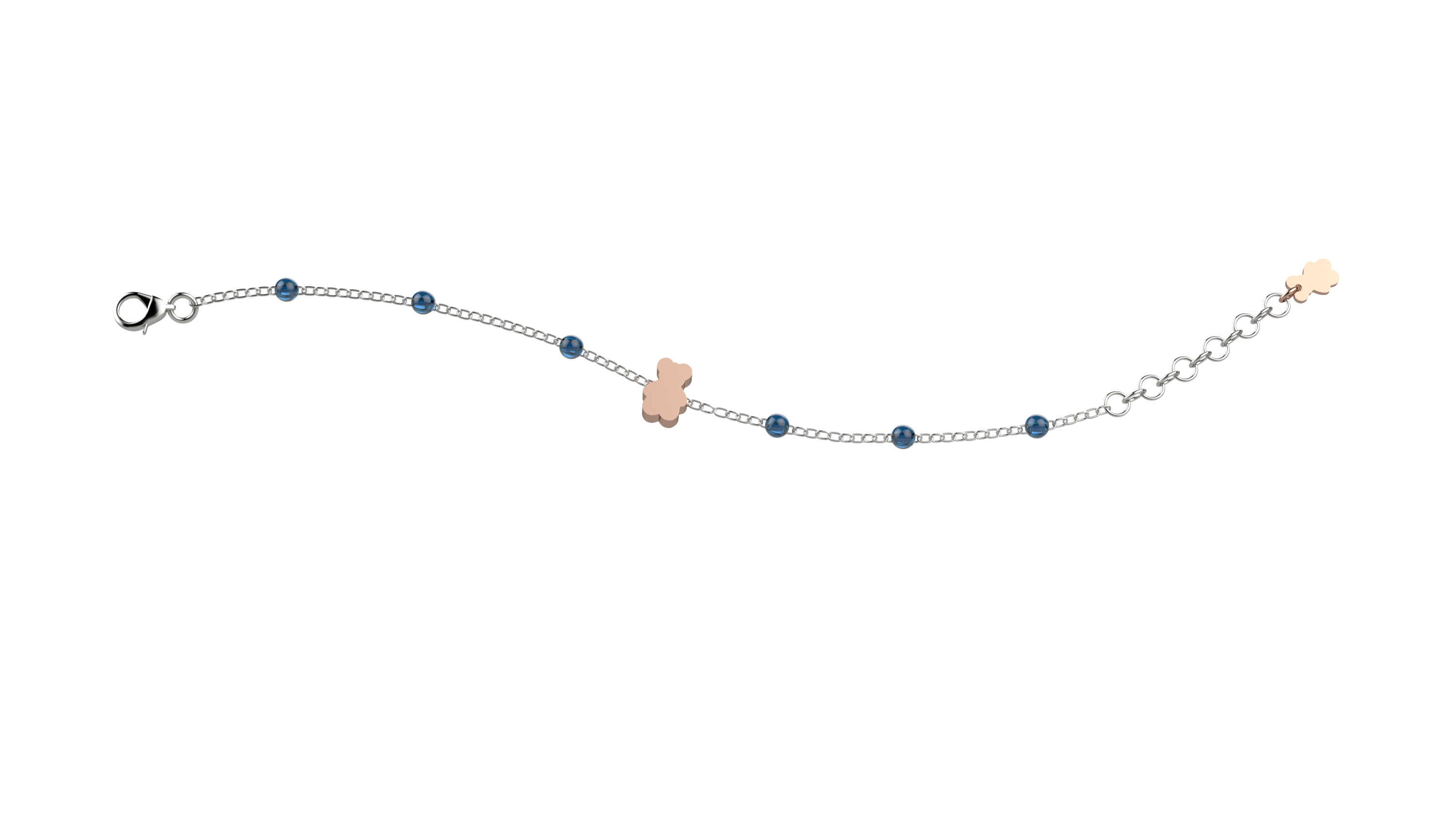NKlaus Bracciale Uomo Donna In Argento 925, Catena Veneziana Con 9 Palline, Lunghezza 18,5 Cm, Larghezza 1,3 Mm, Peso 1,7 G, Modello 1873