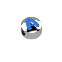 GN Gioielli Cursore Lettera Azzurro Ag 925‰ NANAN