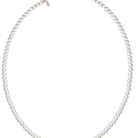 18kt Gold Necklace With Pearls Charms Bear Silver 925
