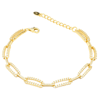 Chain Bracelet With Zircons