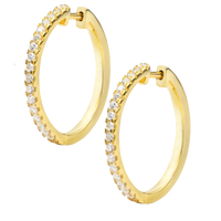 Circle Earring With Zircons