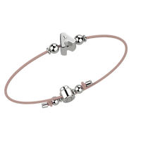 GN Gioielli Bracciale Rosa Con Lettera Arg 925 NANAN
