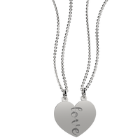 Pendente Cuore divisibile personalizzabile in argento 925