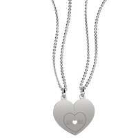 Pendente Cuore divisibile personalizzabile in argento 925