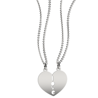 Pendente Cuore divisibile personalizzabile in argento 925