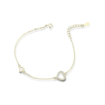 Bracciale Con Cuore Arg 925