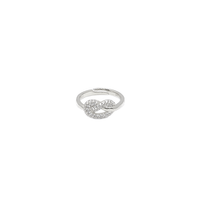 anello nodo in argento 925 con zirconi 
 EDOM