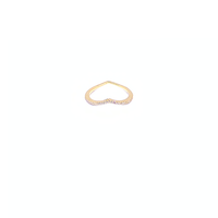 anello fantasia in argento 925 dorato con zirconi 
 EDOM