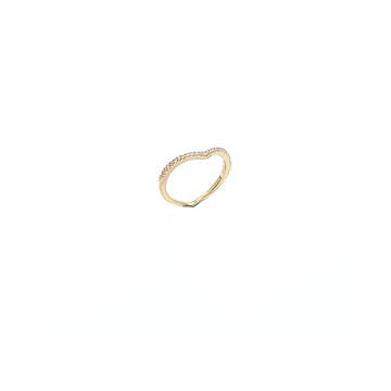 anello fantasia in argento 925 dorato con zirconi 
 EDOM