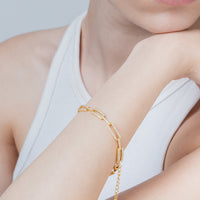 Chain Bracelet With Zircons