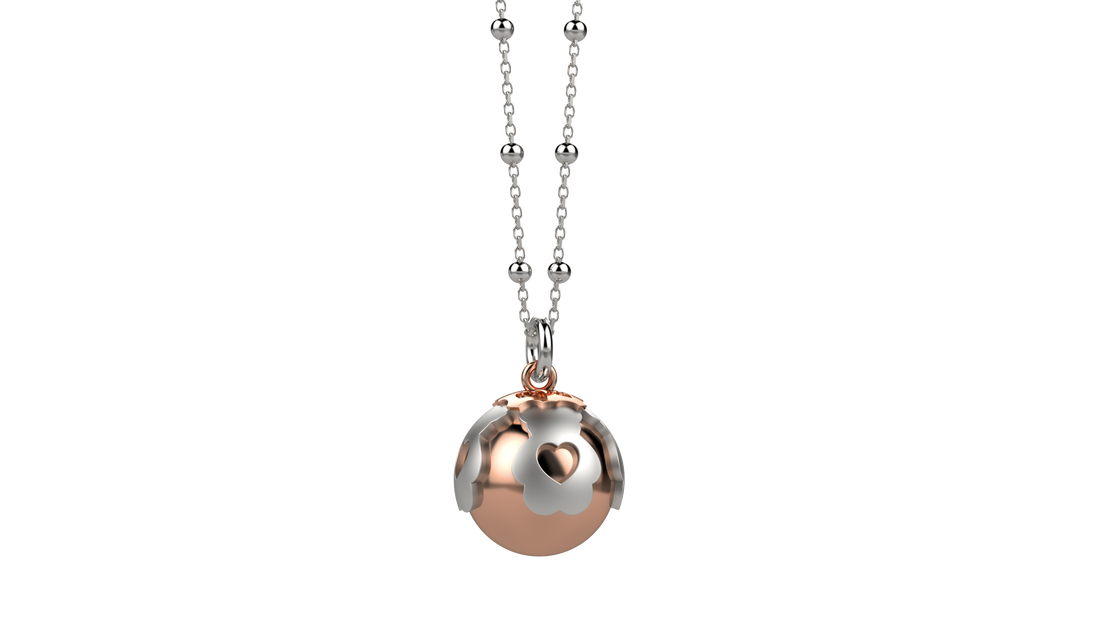 GN Gioielli Pendente Ag 925 Con Sfera In Metallo NANAN rose gold