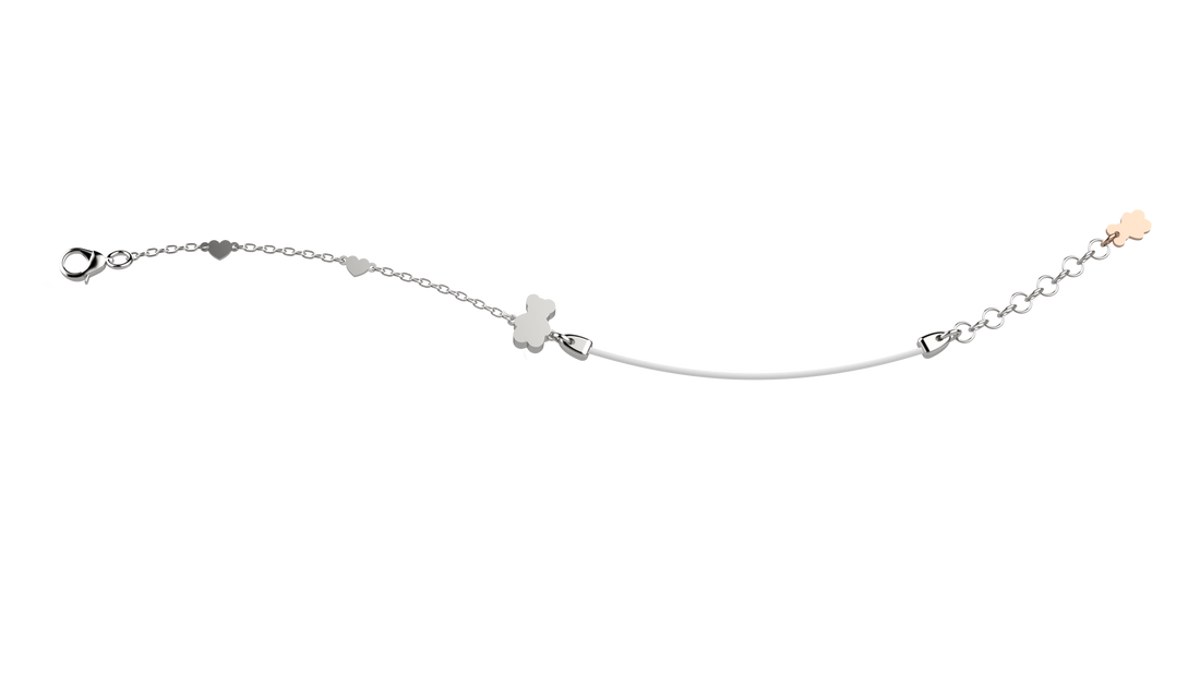 GN Gioielli Bracciale Con Cuoricini Argento 925 NANAN