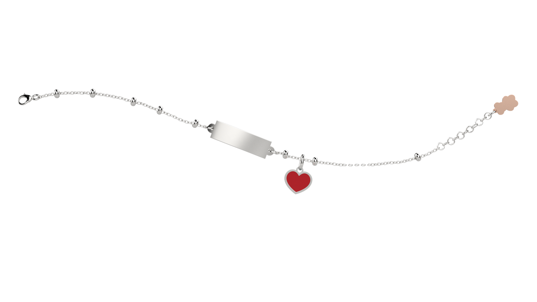 GN Gioielli Bracciale Con Targhetta & Cuore NANAN