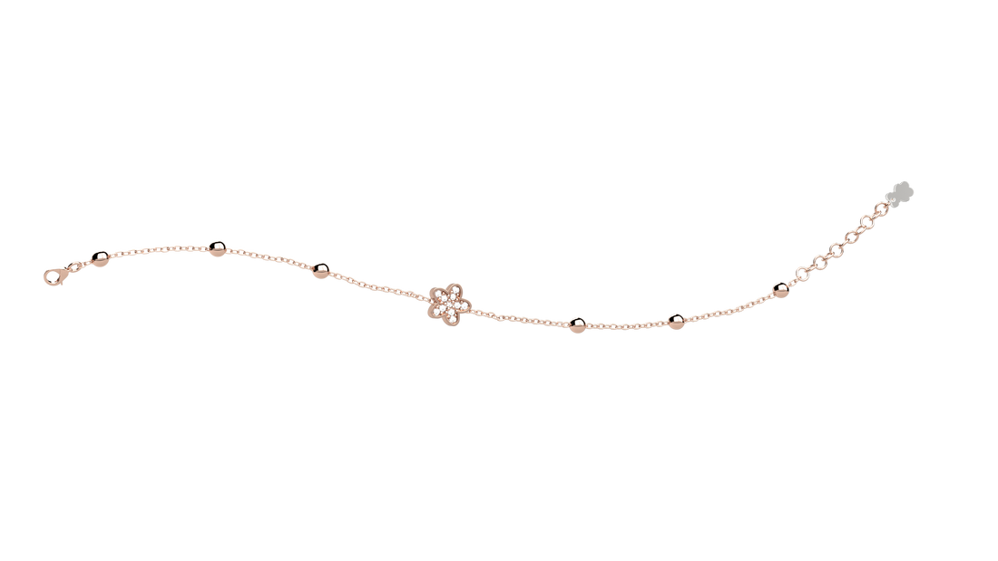 GN Gioielli - Bracciale Fiore Ag 925