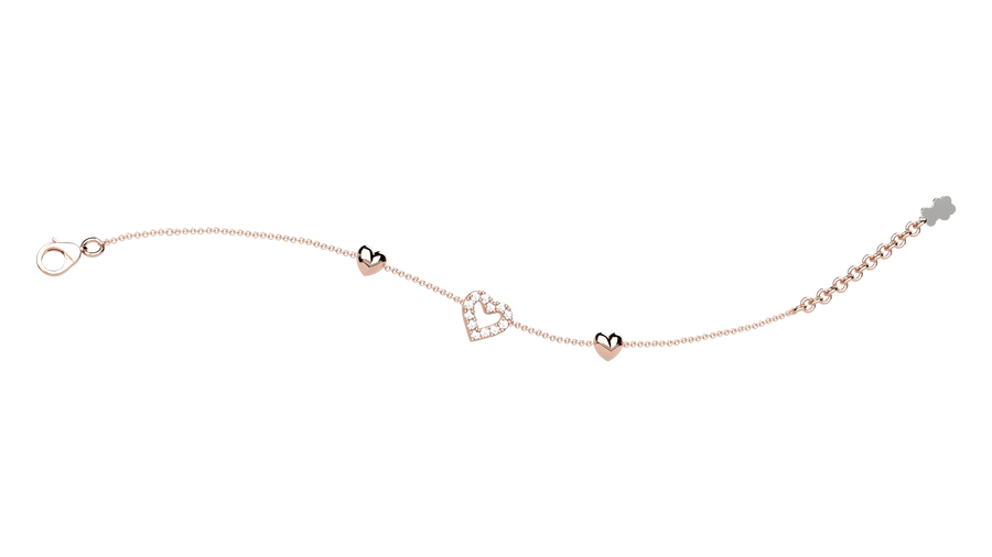 GN Gioielli - Bracciale Cuore Ag 925