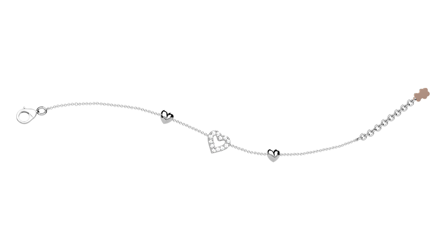 GN Gioielli - Bracciale Cuore Ag 925