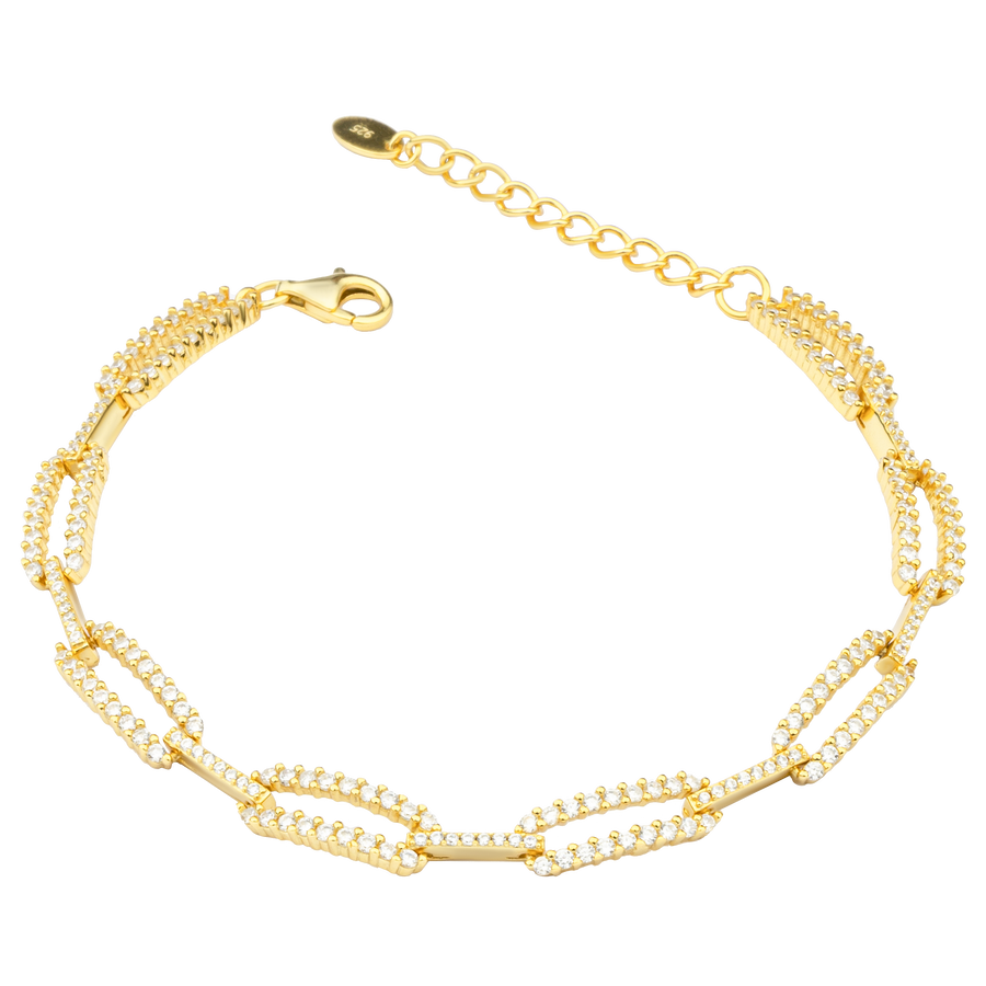 Chain Bracelet With Zircons
