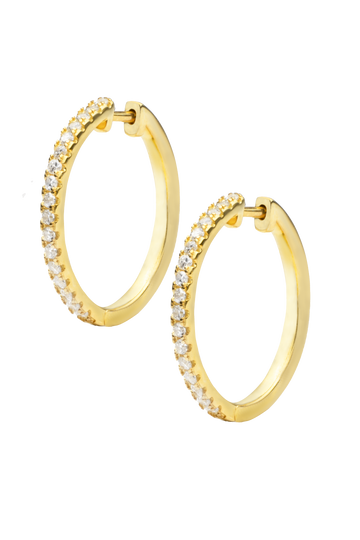 Circle Earring With Zircons