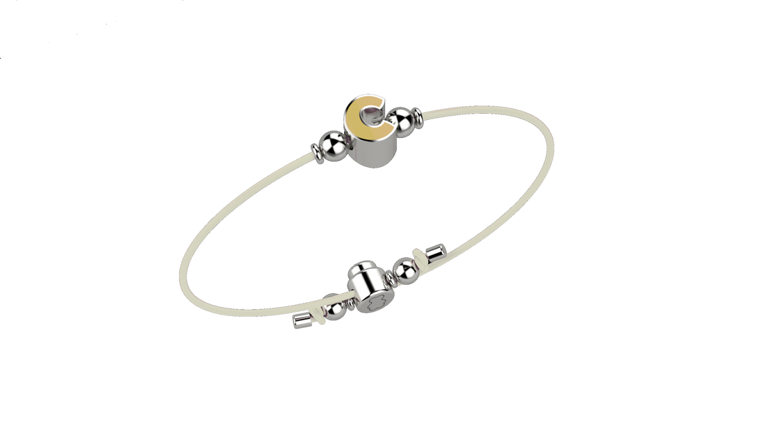 Braccialetto NICI Guardian Piggy: Portafortuna In Peluche, Bianco E Argento, 46052