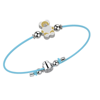 GN Gioielli Bracciale Con Orso Ag 925 NANAN azzurro