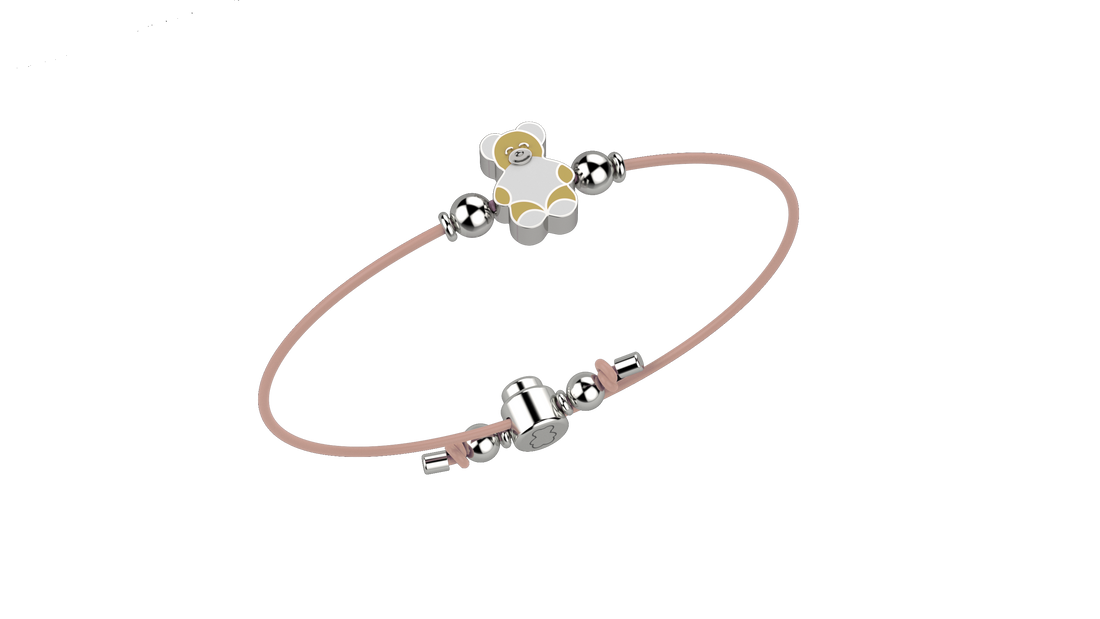 GN Gioielli Bracciale Con Orso Ag 925 NANAN rosa